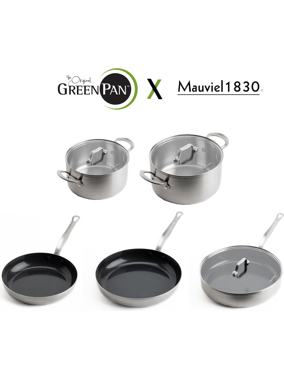 Greenpan x Mauviel La Collection 8 Parça Tencere Seti Limited