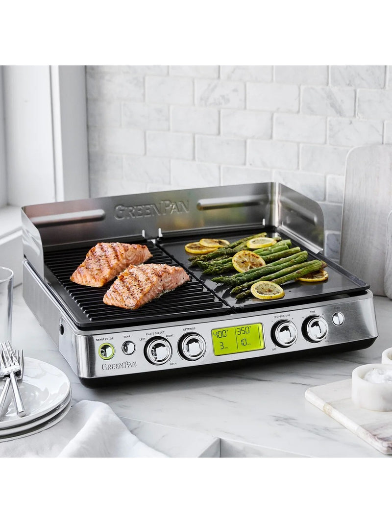 Greenpan Elite Xl (45CM)  Thermolon Seramik Yüzeyli Grill/ızgara Minumum Duman Teknolojisi