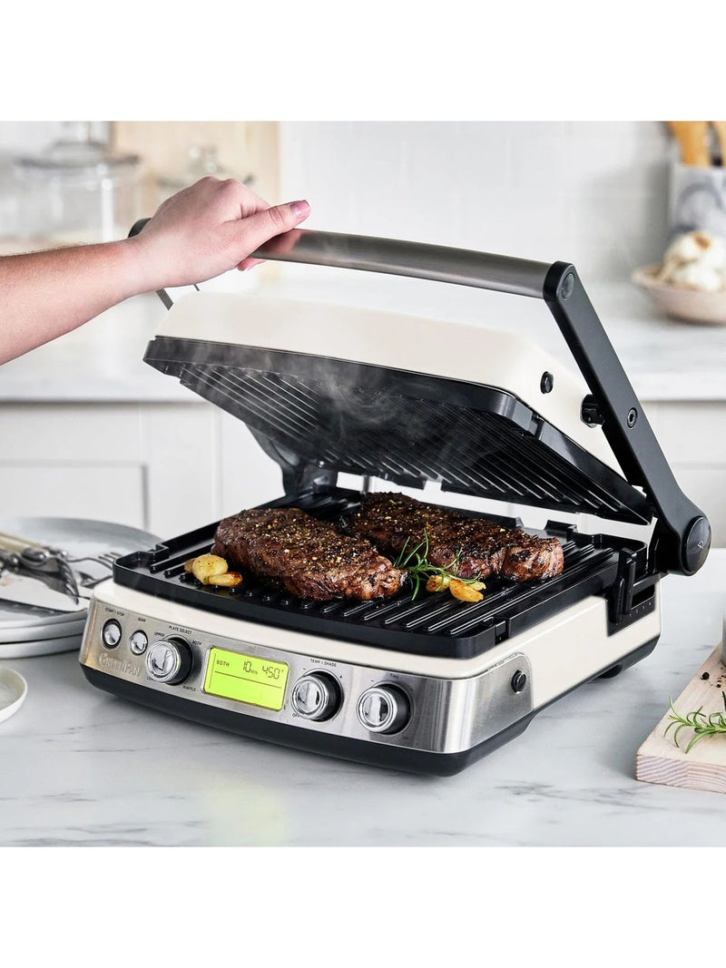 Greenpan Elite Thermolon Seramik Yüzeyli  Grill Tost Makinesi Krem