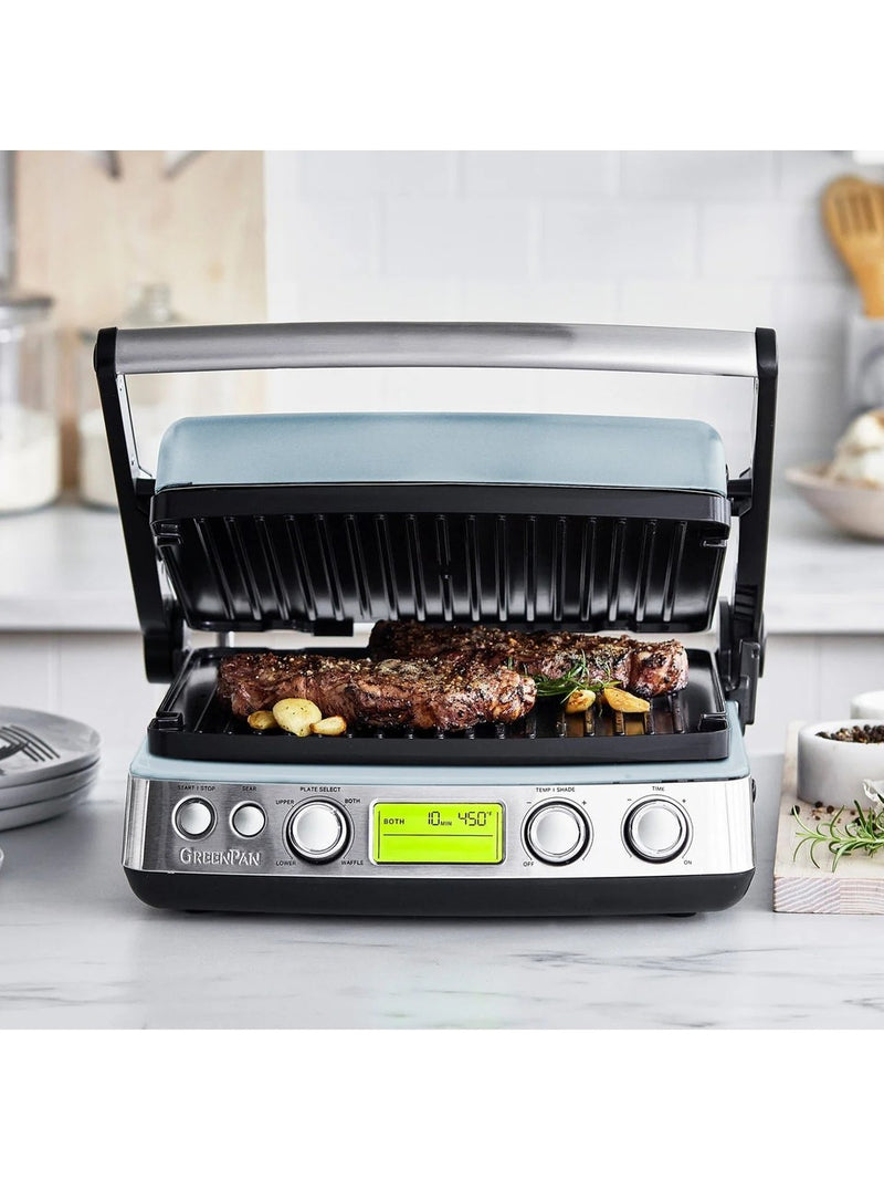 Greenpan Elite Thermolon Seramik Yüzeyli  Grill Tost Makinesi Mavi