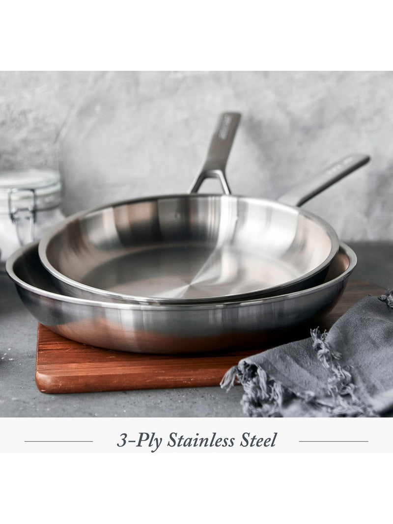 GreenPan Merten & Storck 26-30 cm 3ply Paslanmaz Çelik Kızartma Tava Seti