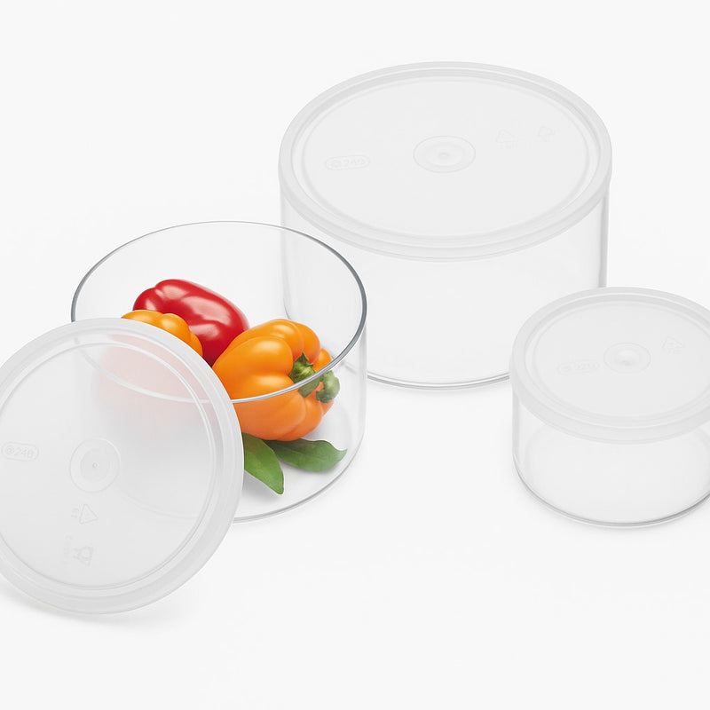 Simax Yuvarlak 3'lü Saklama Kabı Seti