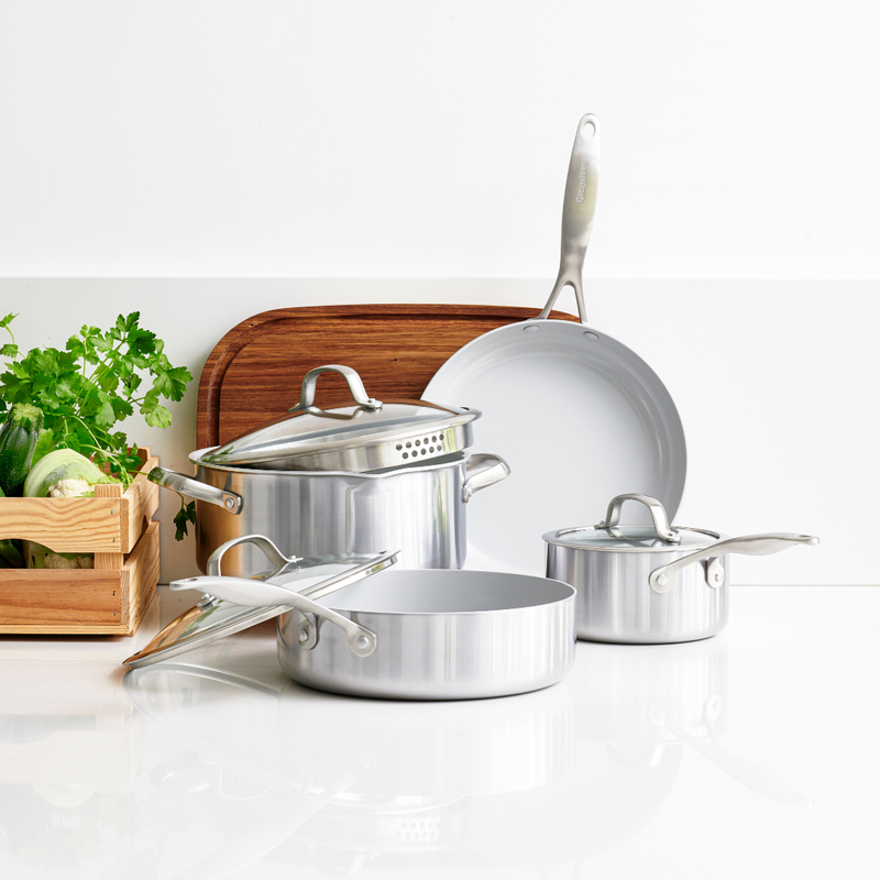 GreenPan Venice Pro Evershine 3PLY 7 Parça Pişirme Seti