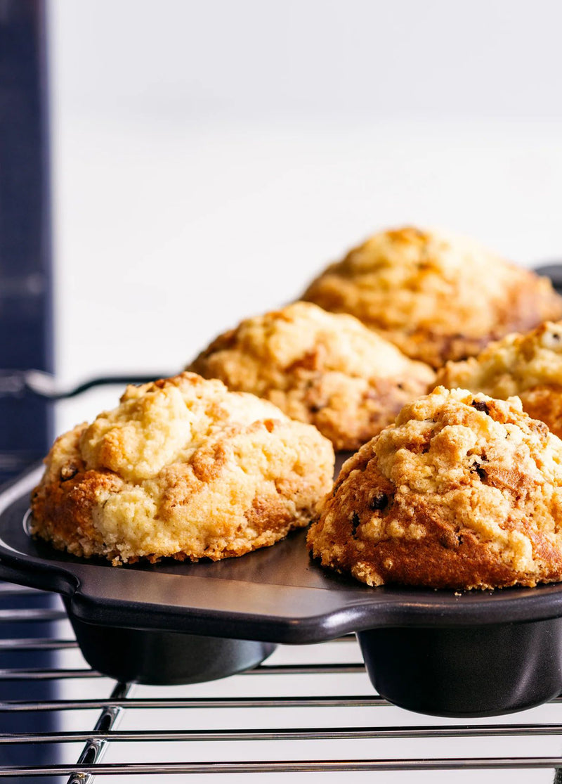 GreenPan Thermolon™ Yüzey 6’lı Muffin Kabı | PFAS İçermeyen Yüzey | Karbon Çelik | 6 Bölmeli | Siyah