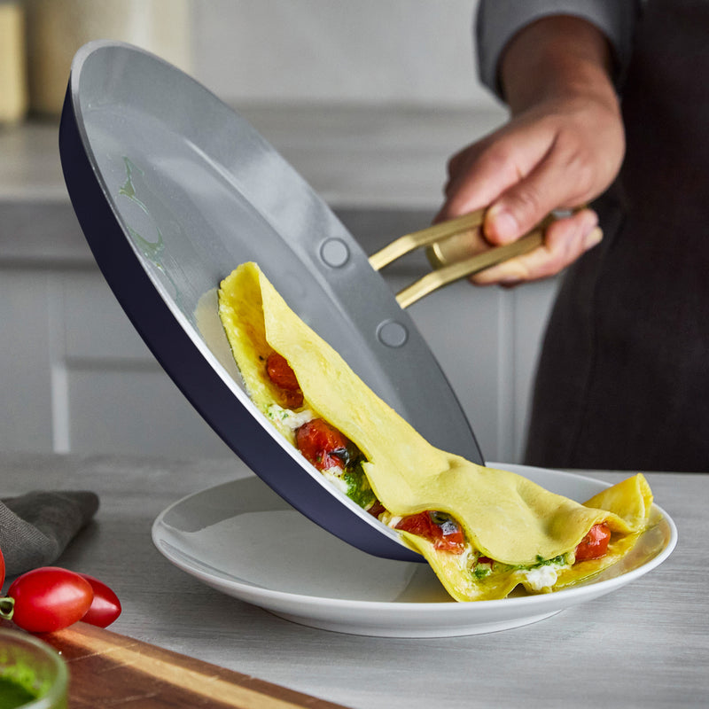 GreenPan x Stanley Tucci 25 cm Krep/Pankek Tavası – Marino Mavisi