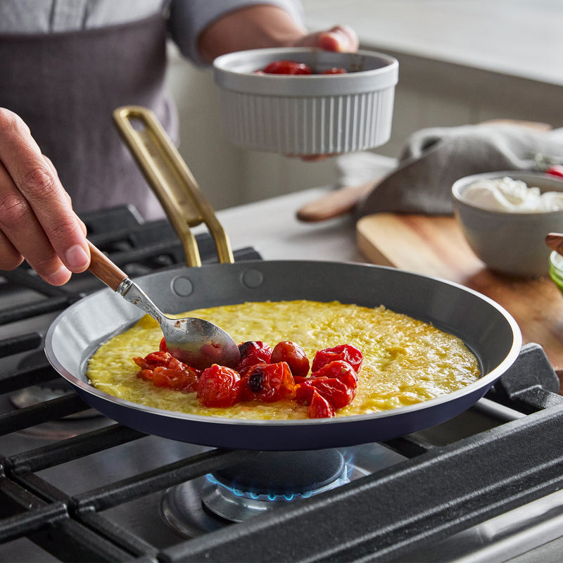 GreenPan x Stanley Tucci 25 cm Krep/Pankek Tavası – Marino Mavisi