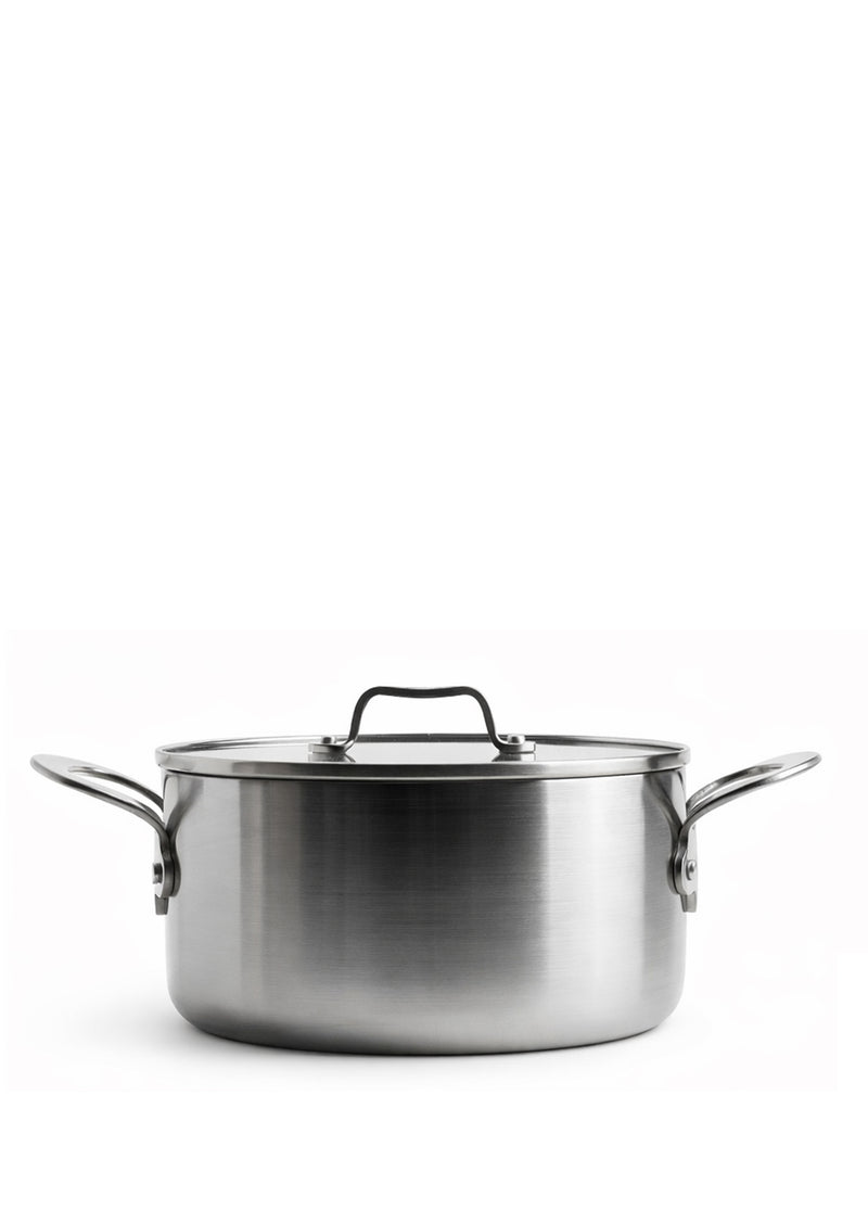 GreenPan x Mauviel La Collection Limited Edition 24 cm 3-Ply Paslanmaz Çelik Derin Tencere (5,7 L)
