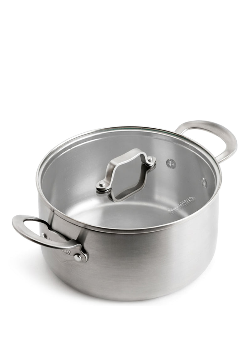 GreenPan x Mauviel La Collection Limited Edition 24 cm 3-Ply Paslanmaz Çelik Derin Tencere (5,7 L)