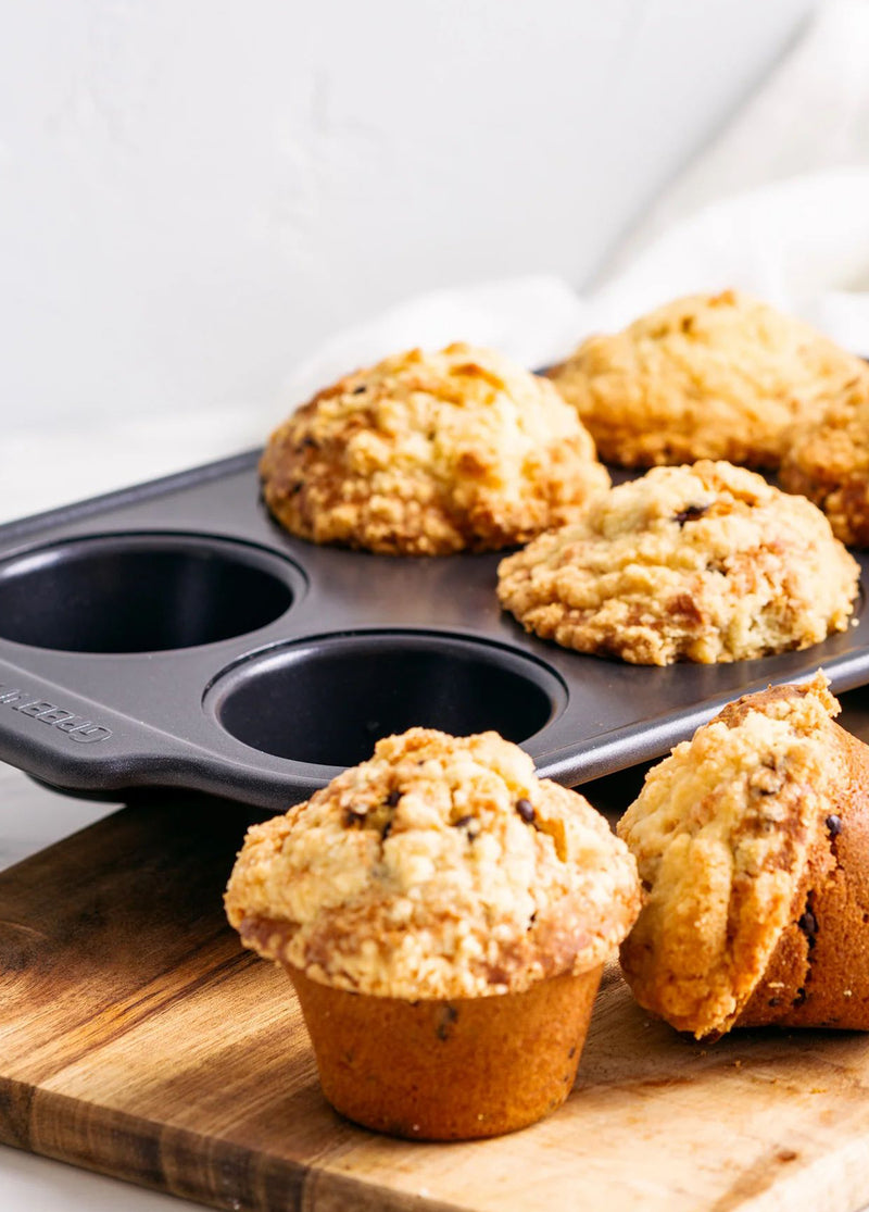 GreenPan Thermolon™ Yüzey 6’lı Muffin Kabı | PFAS İçermeyen Yüzey | Karbon Çelik | 6 Bölmeli | Siyah