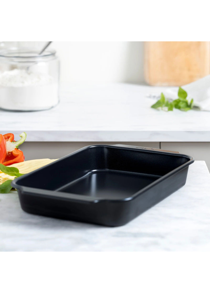 GreenPan Thermolon™ Yüzey Fırın Tepsisi 33 x 22,5 cm | PFAS İçermeyen Yüzey | Karbon Çelik | 230°C Fırın Dayanımı | Siyah