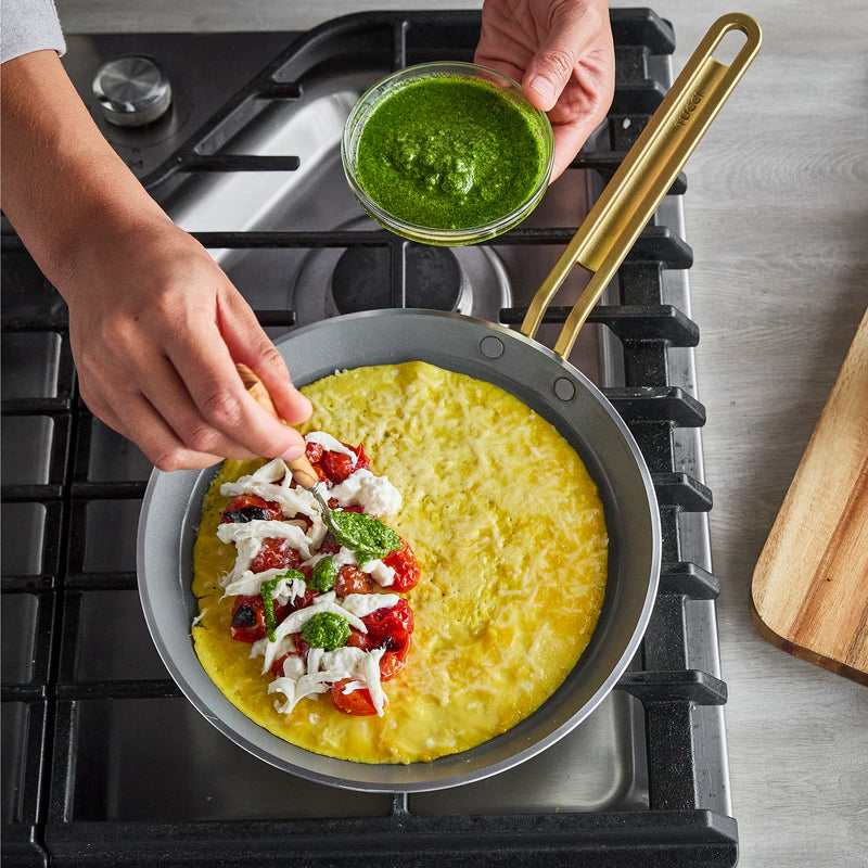 GreenPan x Stanley Tucci 25 cm Krep/Pankek Tavası – Turuncu
