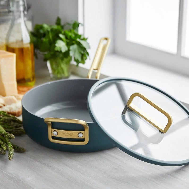 GreenPan Stanley Tucci™ Thermolon™ 9G 11 Parça Tencere & Tava Seti – Venedik Mavisi