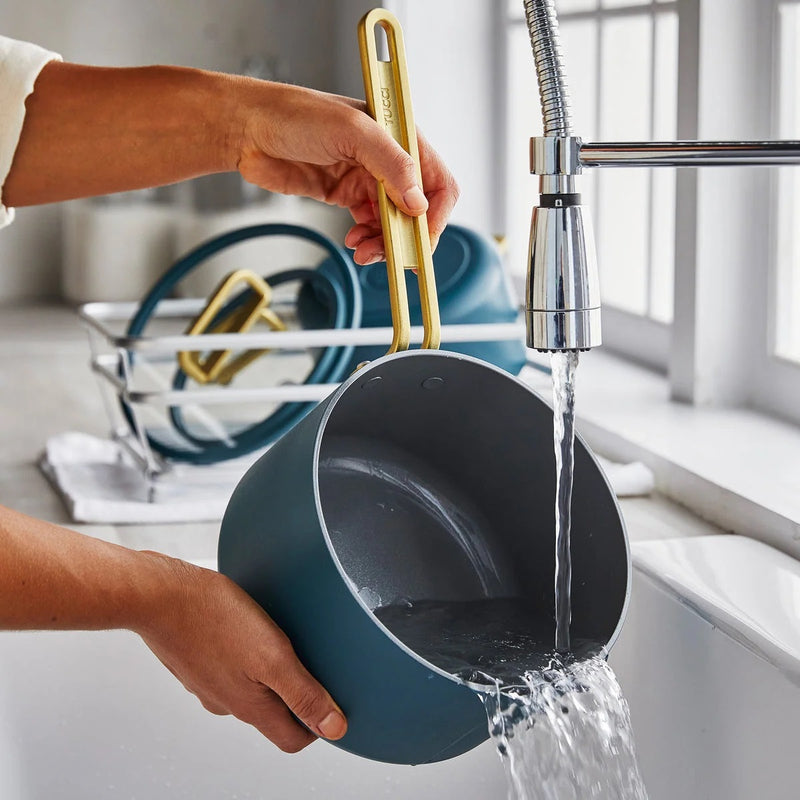 GreenPan Stanley Tucci™ Thermolon™ 9G 11 Parça Tencere & Tava Seti – Venedik Mavisi