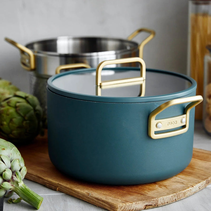 GreenPan Stanley Tucci™ Thermolon™ 9G 11 Parça Tencere & Tava Seti – Venedik Mavisi