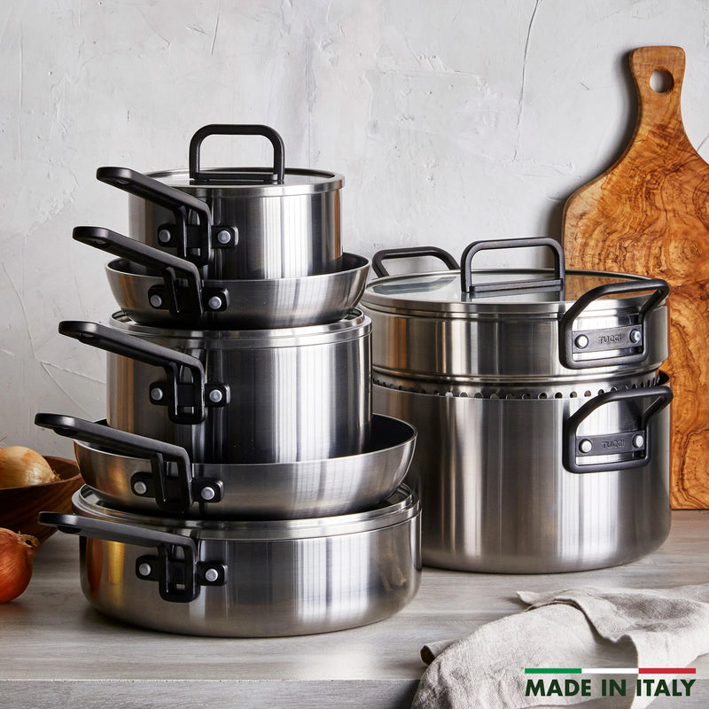GreenPan Stanley Tucci™ Thermolon™ Infinite8 11 Parça Tencere & Tava Seti – Paslanmaz Çelik