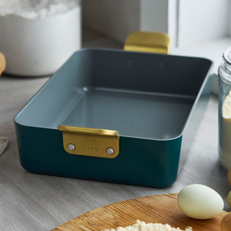 GreenPan Stanley Tucci™ Thermolon™ Yüzey 34 cm Lasanya Tepsisi – Turkuaz