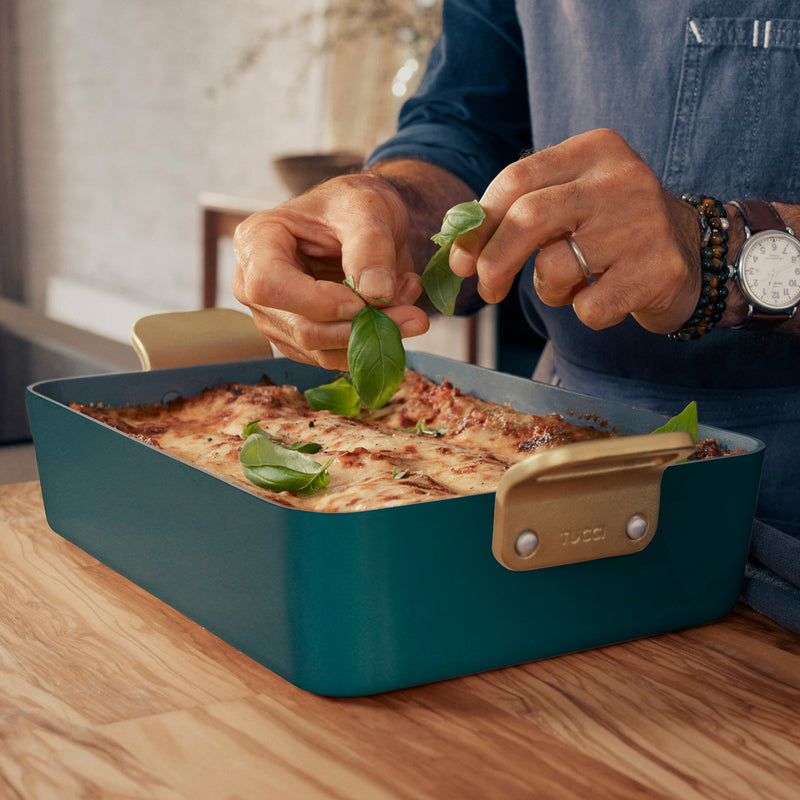 GreenPan Stanley Tucci™ Thermolon™ Yüzey 34 cm Lasanya Tepsisi – Turkuaz