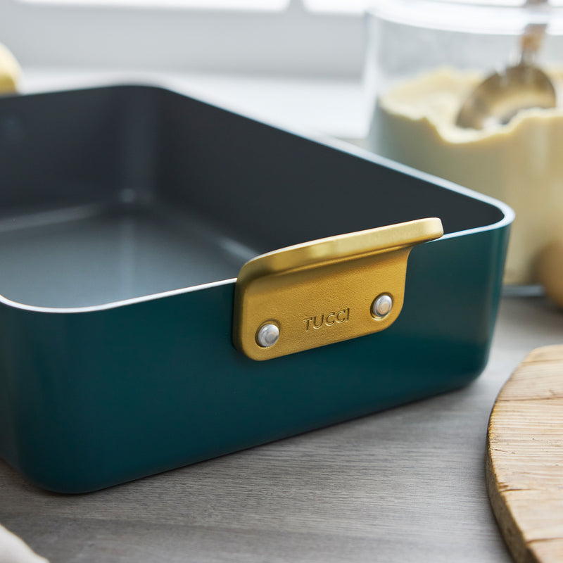 GreenPan Stanley Tucci™ Thermolon™ Yüzey 34 cm Lasanya Tepsisi – Turkuaz