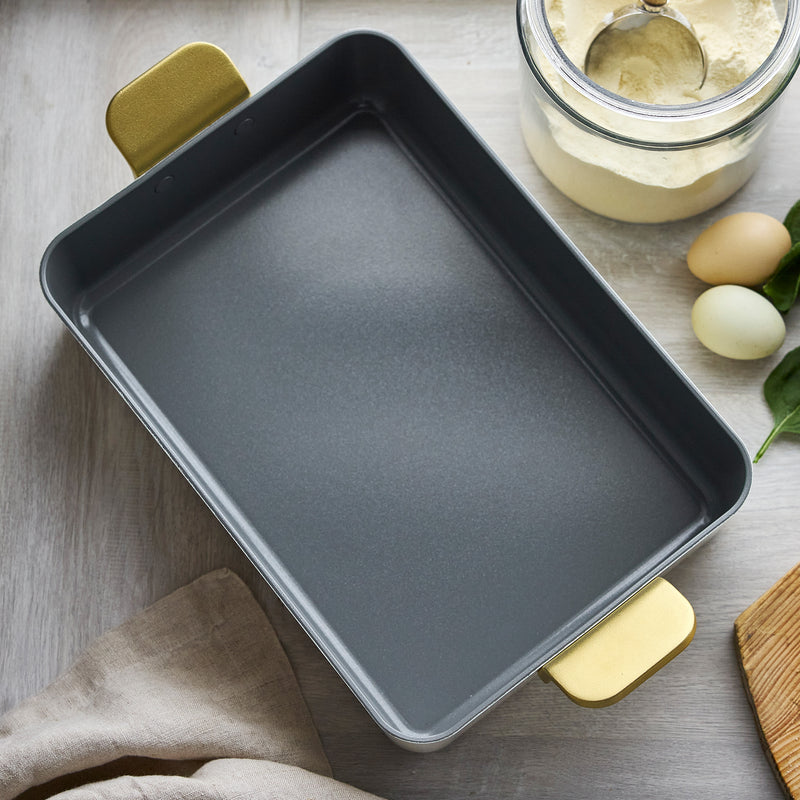 GreenPan Stanley Tucci™ Thermolon™ Yüzey 34 cm Lasanya Tepsisi – Krem