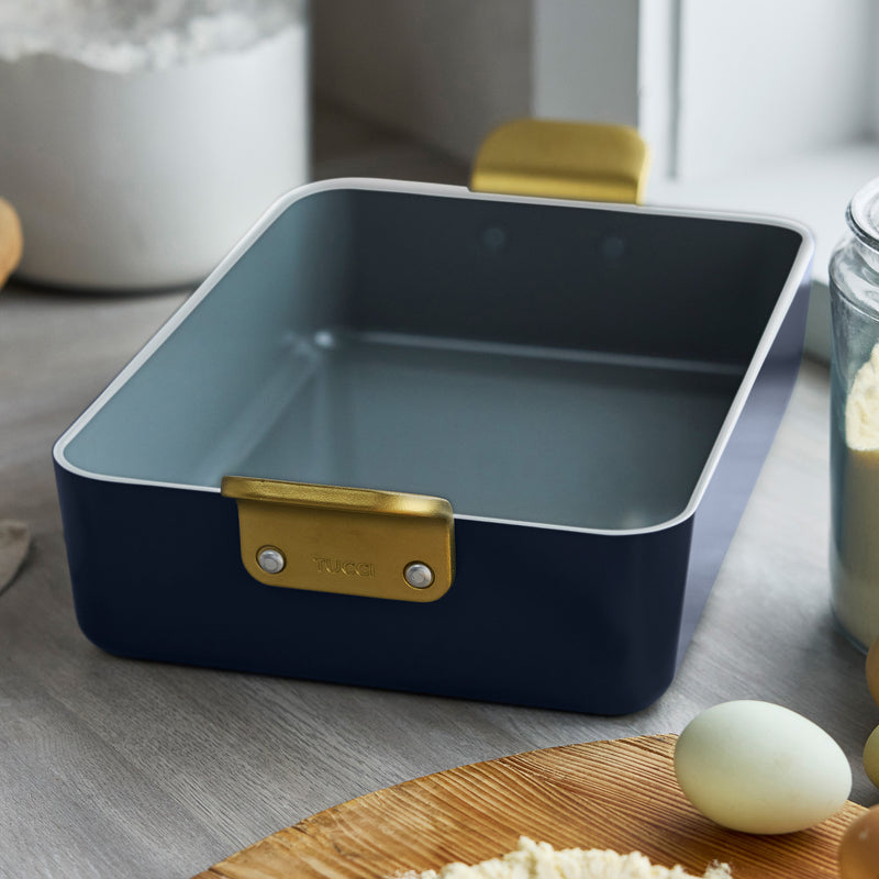 GreenPan Stanley Tucci™ Thermolon™ Yüzey 34 cm Lasanya Tepsisi – Marino Mavi