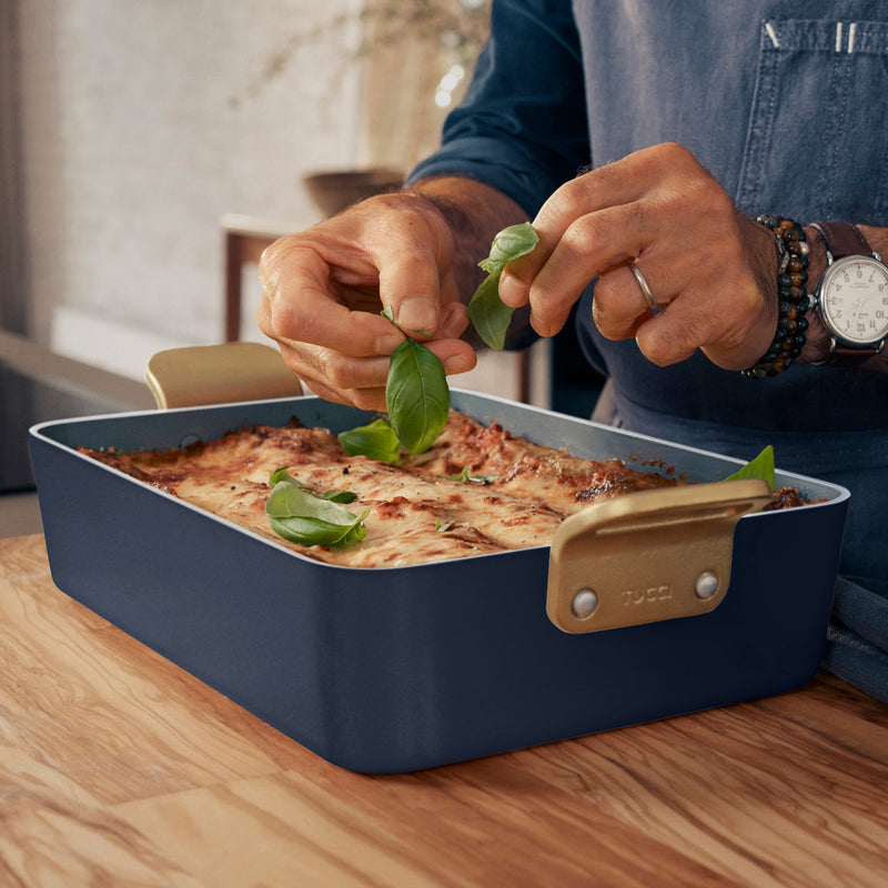 GreenPan Stanley Tucci™ Thermolon™ Yüzey 34 cm Lasanya Tepsisi – Marino Mavi