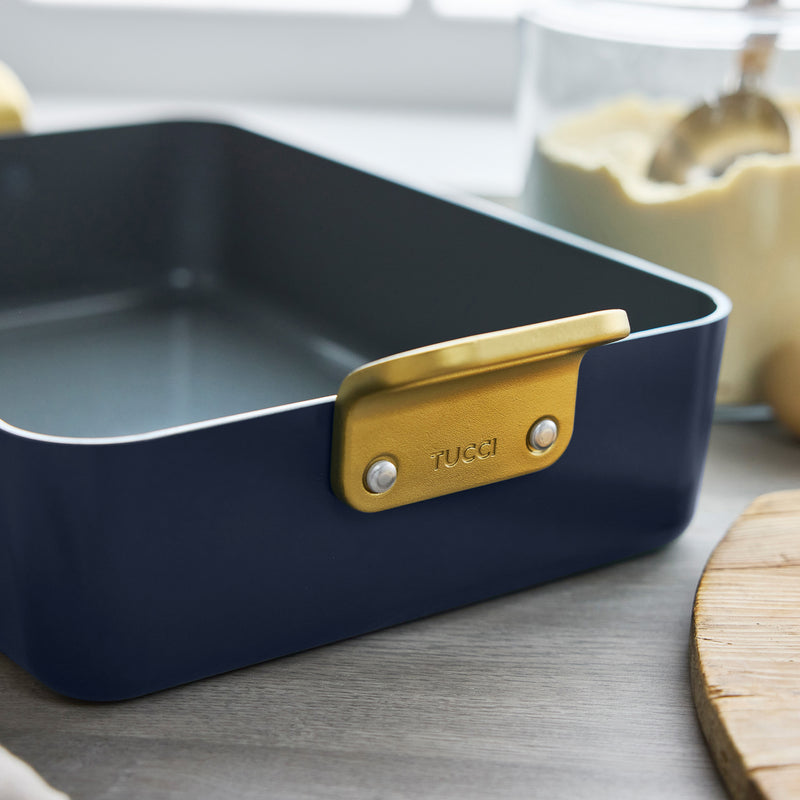 GreenPan Stanley Tucci™ Thermolon™ Yüzey 34 cm Lasanya Tepsisi – Marino Mavi
