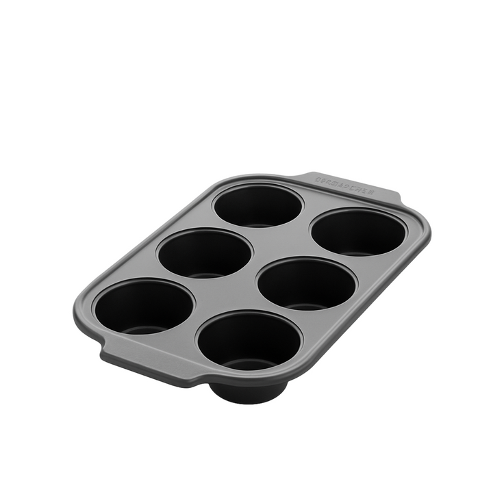 Thermolon Yüzeyli Karbon Çelik 6'lı Muffin Kabı