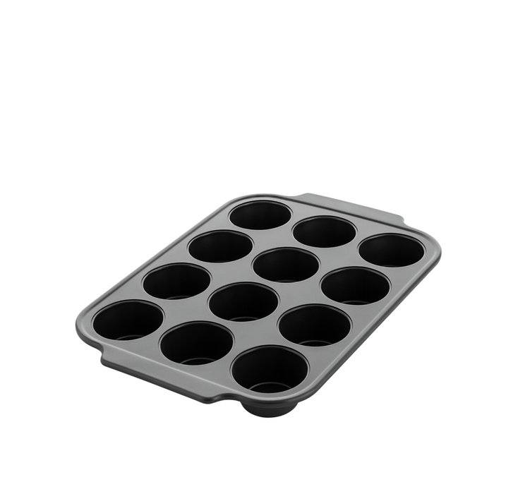 Thermolon Yüzeyli Karbon Çelik 12'li Muffin Kabı
