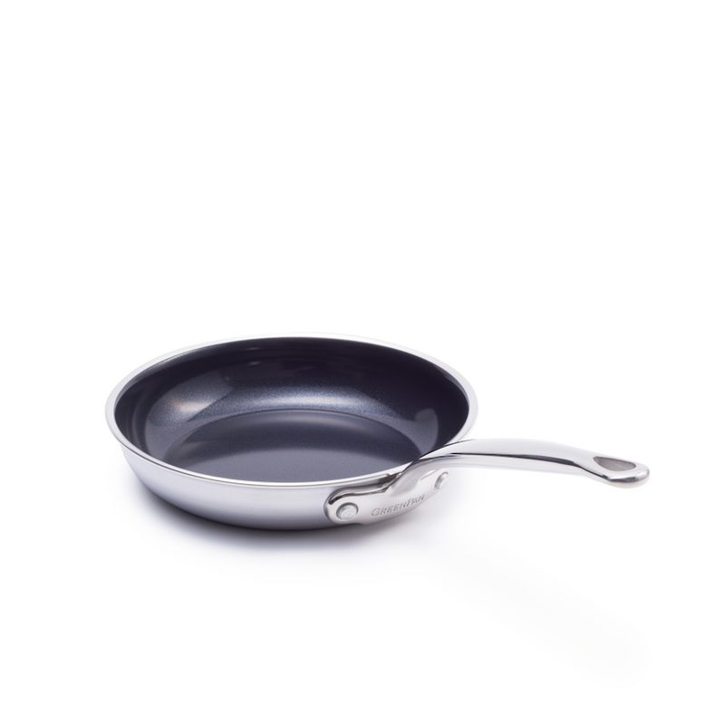 GreenPan Premiere 3PLY 24 cm Tava | Thermolon™ Seramik Yüzey | PFAS İçermez | 3 Katmanlı Paslanmaz Çelik | Evershine™ Teknolojisi | İndüksiyon Uyumlu | 220°C Fırın Dayanımı