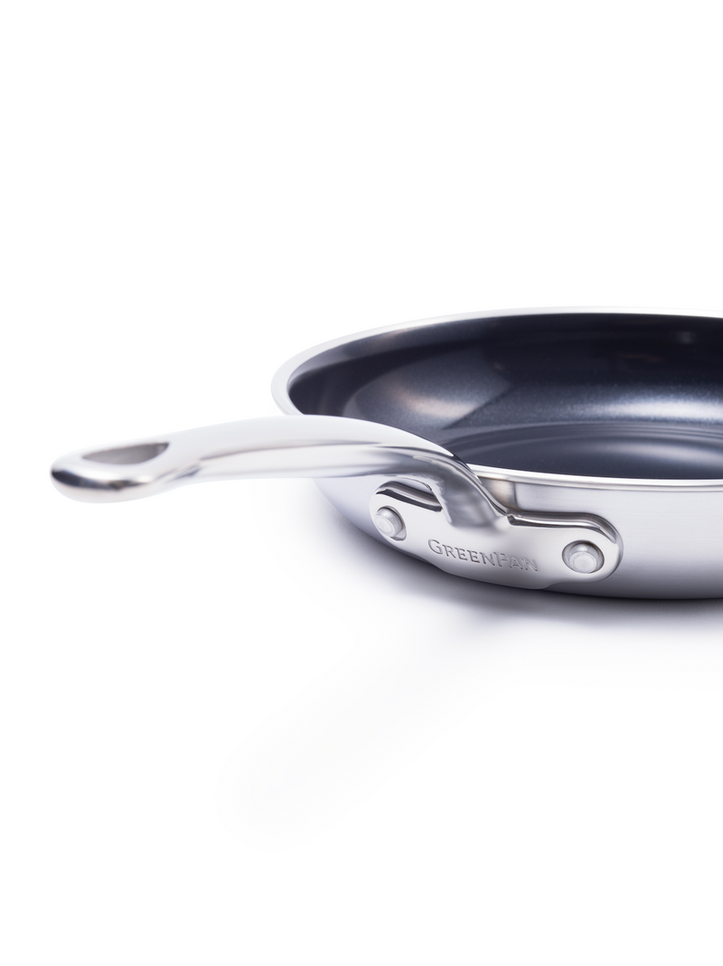 GreenPan Premiere 3PLY 24 cm Tava | Thermolon™ Seramik Yüzey | PFAS İçermez | 3 Katmanlı Paslanmaz Çelik | Evershine™ Teknolojisi | İndüksiyon Uyumlu | 220°C Fırın Dayanımı