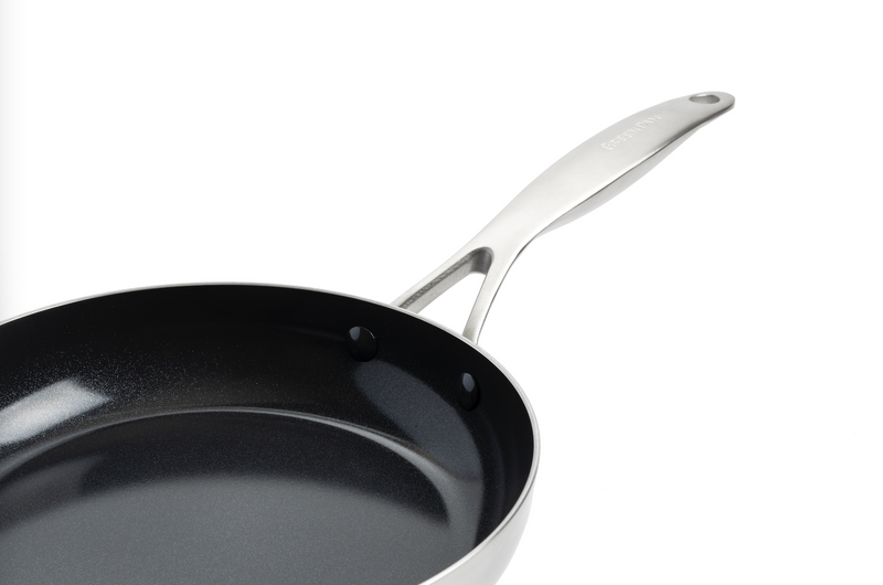 GreenPan Geneva 3PLY 20 cm Tava | Elmaslarla Zenginleştirilmiş Thermolon™ Seramik Yüzey | PFAS İçermez | 3 Katmanlı Paslanmaz Çelik | İndüksiyon Uyumlu | 220°C Fırın Dayanımı