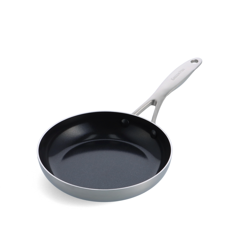 GreenPan Geneva 3PLY 20 cm Tava | Elmaslarla Zenginleştirilmiş Thermolon™ Seramik Yüzey | PFAS İçermez | 3 Katmanlı Paslanmaz Çelik | İndüksiyon Uyumlu | 220°C Fırın Dayanımı