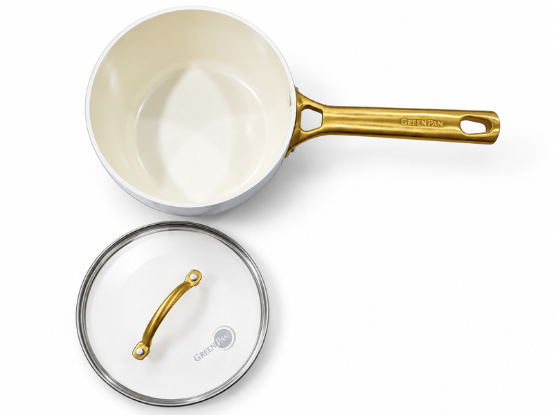 GreenPan Padova Açık Mavi 20 cm Kapaklı Derin & Sos Tenceresi Thermolon™ Seramik Yüzey | PFAS, PFOA ve PTFE İçermez | İndüksiyon Uyumlu |