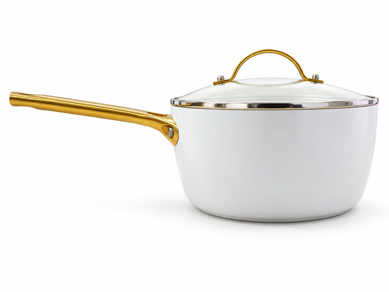 GreenPan Padova Açık Mavi 20 cm Kapaklı Derin & Sos Tenceresi Thermolon™ Seramik Yüzey | PFAS, PFOA ve PTFE İçermez | İndüksiyon Uyumlu |