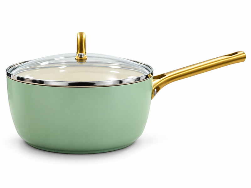 GreenPan Padova Mint 18 cm Kapaklı Sos Tenceresi Thermolon™ Seramik Yüzey | PFAS, PFOA ve PTFE İçermez | İndüksiyon Uyumlu |