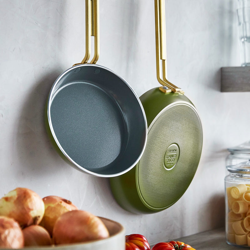GreenPan Stanley Tucci™ Thermolon™ 9G 11 Parça Tencere & Tava Seti – Zeytin Yeşili