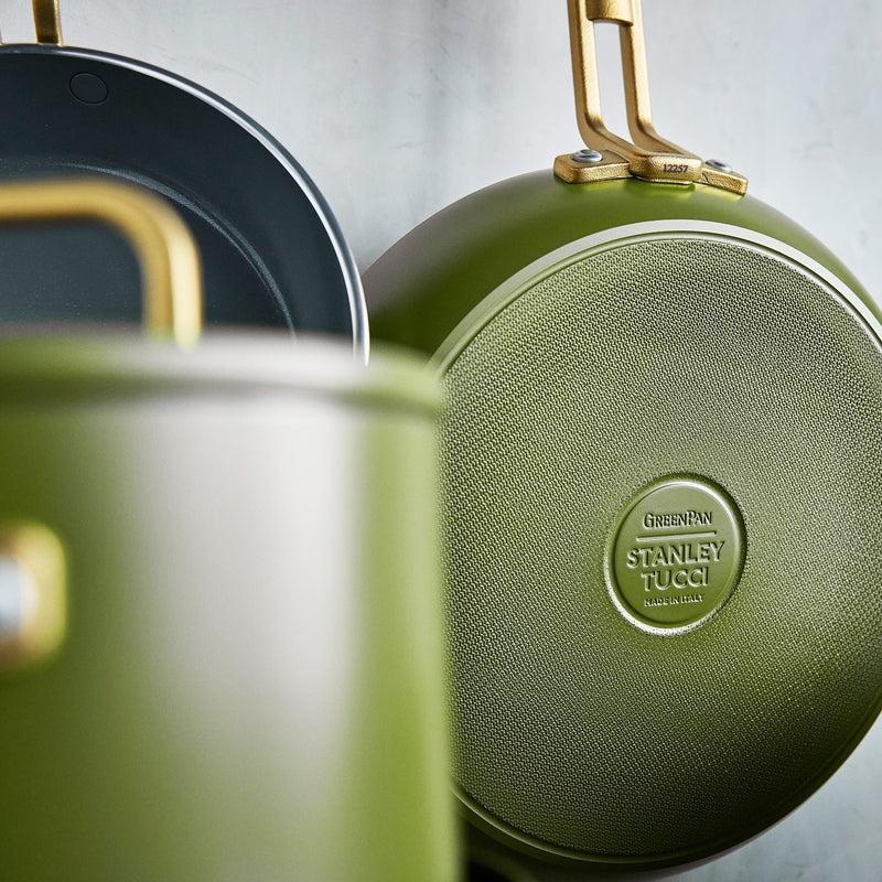 GreenPan Stanley Tucci™ Thermolon™ 9G 11 Parça Tencere & Tava Seti – Zeytin Yeşili