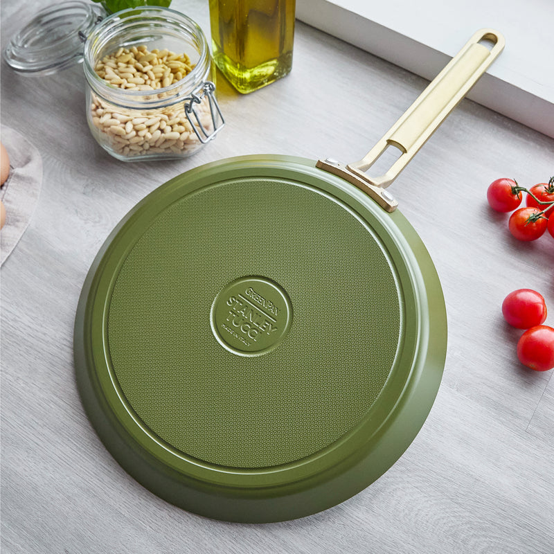 GreenPan x Stanley Tucci 25 cm Krep/Pankek Tavası – Zeytin Yeşili