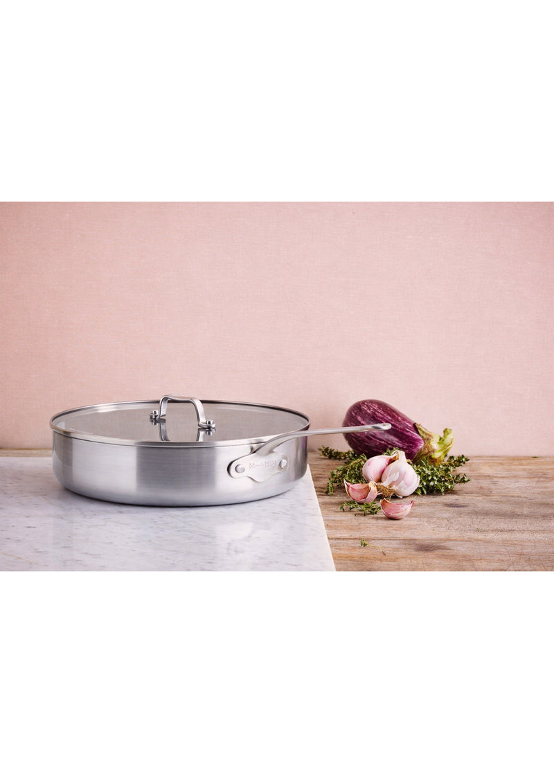 GreenPan x Mauviel La Collection Thermolon™ Seramik Yüzeyli Çelik Basık Tencere 28 cm