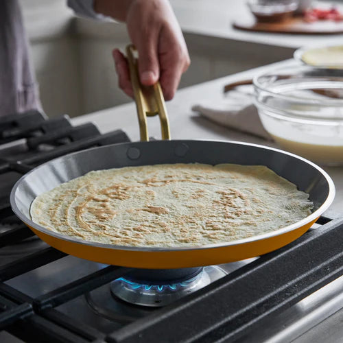 GreenPan x Stanley Tucci 25 cm Pankek & Krep Tavası – Ayçiçeği Sarısı