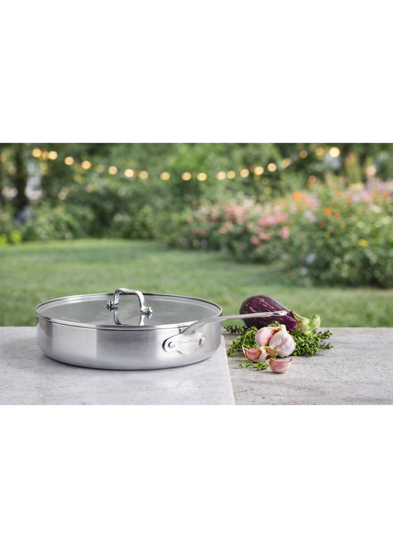 GreenPan x Mauviel La Collection Thermolon™ Seramik Yüzeyli Çelik Basık Tencere 28 cm