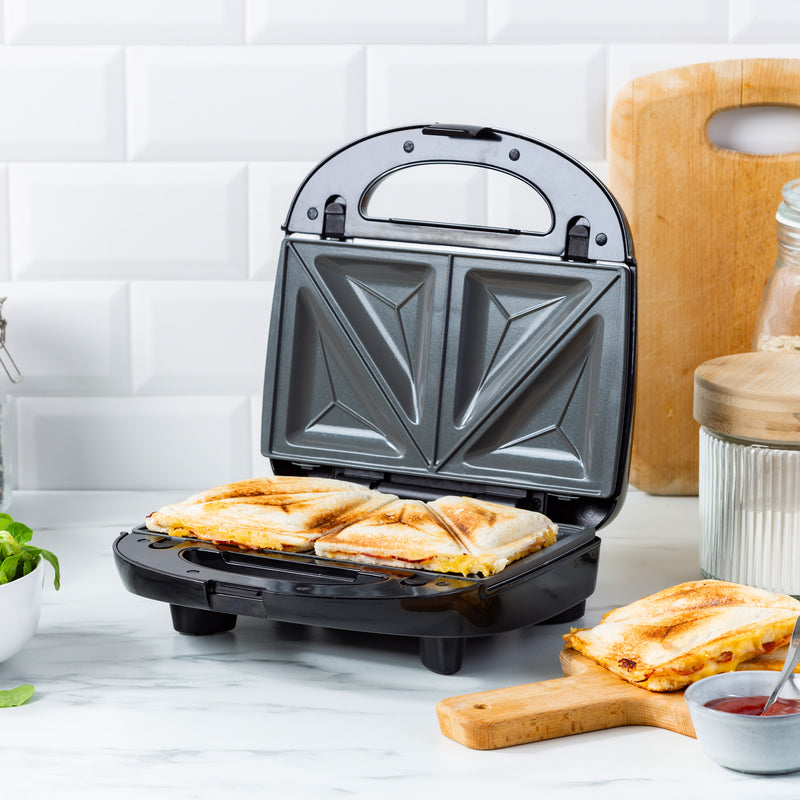 GreenPan GreenLife Thermolon™ Seramik Yüzeyli 3’ü 1 Arada Tost, Waffle ve Sandviç Makinesi Siyah