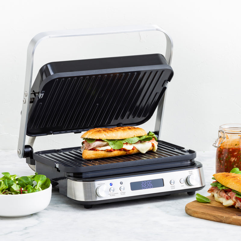 GreenPan Bistro Grill Tost Makinesi + Waffle Plakası Seti – 2000 W, Thermolon™ Volt Seramik Yüzey