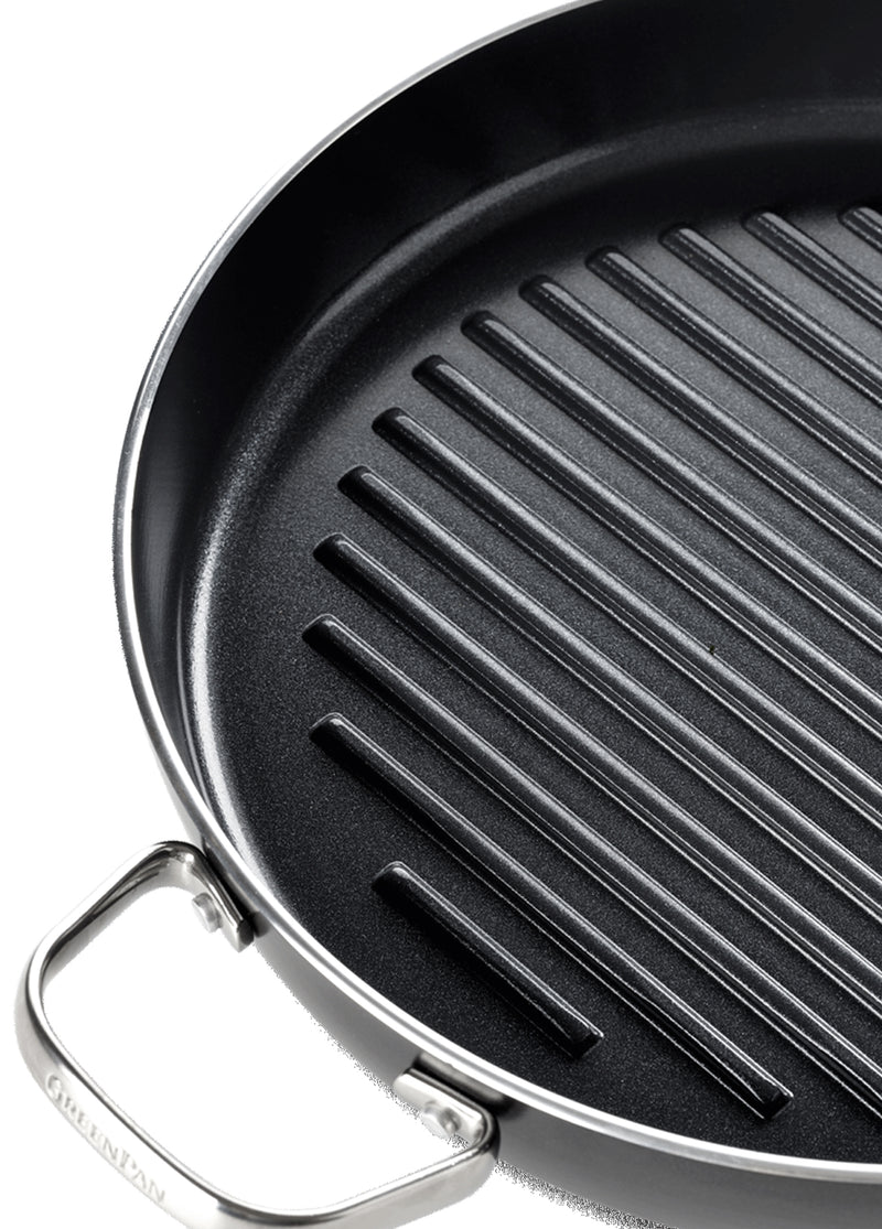 GreenPan Cambridge 28 cm Izgara Tavası Thermolon™ Seramik Yüzey | Magneto™ Taban | İndüksiyon Uyumlu