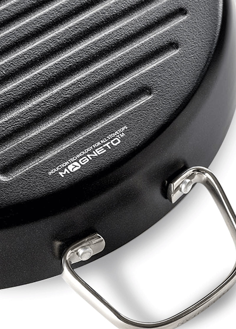 GreenPan Cambridge 28 cm Izgara Tavası Thermolon™ Seramik Yüzey | Magneto™ Taban | İndüksiyon Uyumlu
