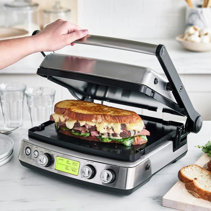 Greenpan Elite Grill Tost Makinesi Çelik + Waffle Plakası Seti
