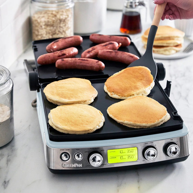 GreenPan Elite Grill Tost Makinesi Mavi + Waffle Plakası Seti – 7’si 1 Arada, Thermolon™ Volt Seramik Yüzey