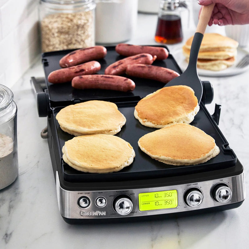 GreenPan Elite Grill Tost Makinesi Siyah | 7’si 1 Arada | Thermolon™ Volt Seramik Yüzey | PFAS, PFOA, PTFE İçermez |