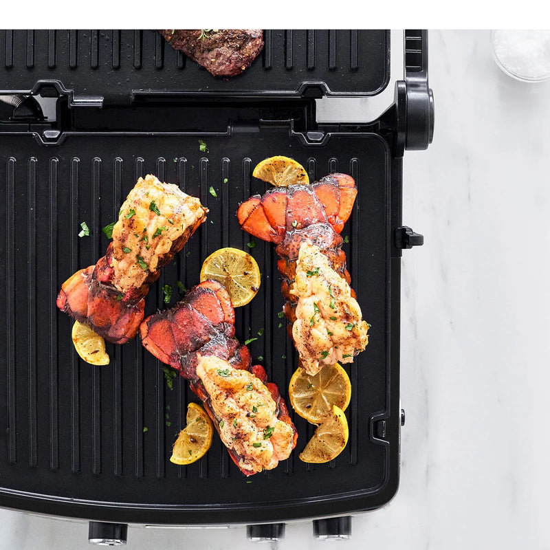 GreenPan Elite Grill Tost Makinesi Siyah | 7’si 1 Arada | Thermolon™ Volt Seramik Yüzey | PFAS, PFOA, PTFE İçermez |