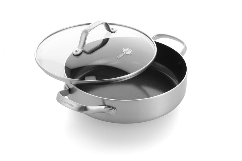 GreenPan Geneva Thermolon™ Seramik Yüzeyli 24 cm Basık Tencere